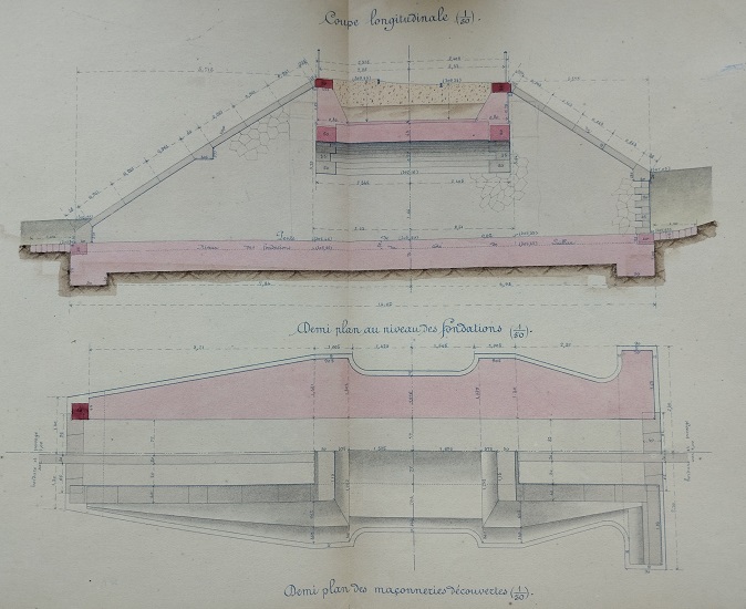 Ouvrage n°10 - Aqueduc voûté sous rails de 1,50 m - lot 1 du 22 novembre 1894 - 1