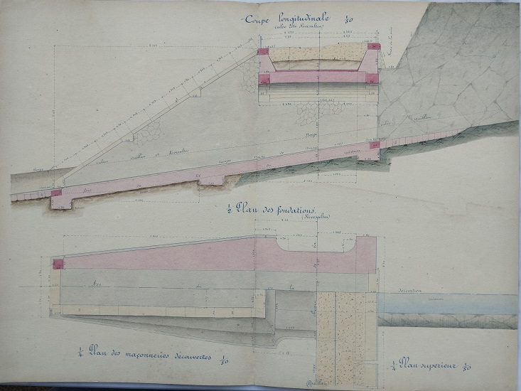 Ouvrage n°7 - Aqueduc voûté sous rails de 1m50 - lot 1 du 22 novembre 1894 - 3