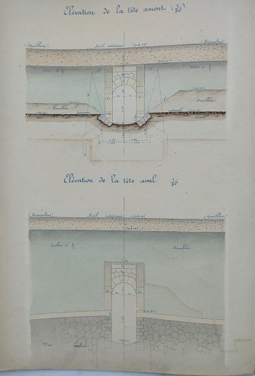Ouvrage n°6 - Aqueduc voûté sous rails de 1m - lot 1 du 22 novembre 1894 - 2