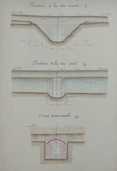 Ouvrage n°16 - Aqueduc voûté sous rail - lot 1 du 22 novembre 1894 - 2