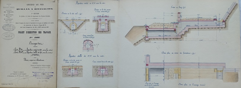 Ouvrage n°23 - Aqueduc voûté de 1m - lot 1 du 22 novembre 1894 - general