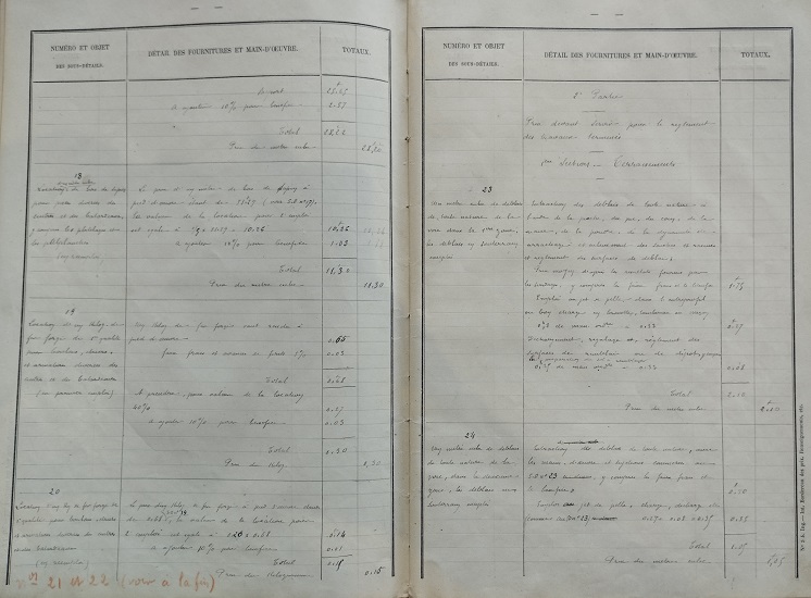 Renseignement sur la composition des prix - lot 1 du 22 novembre 1894 - 8