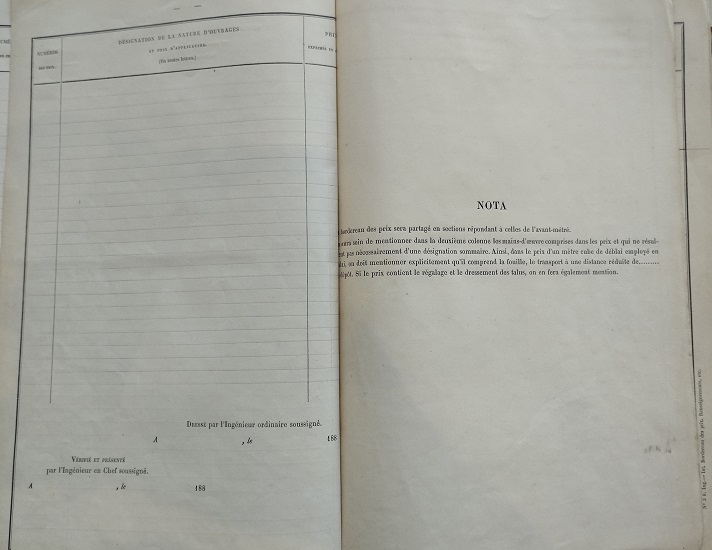 Renseignement sur la composition des prix - lot 1 du 22 novembre 1894 - 24