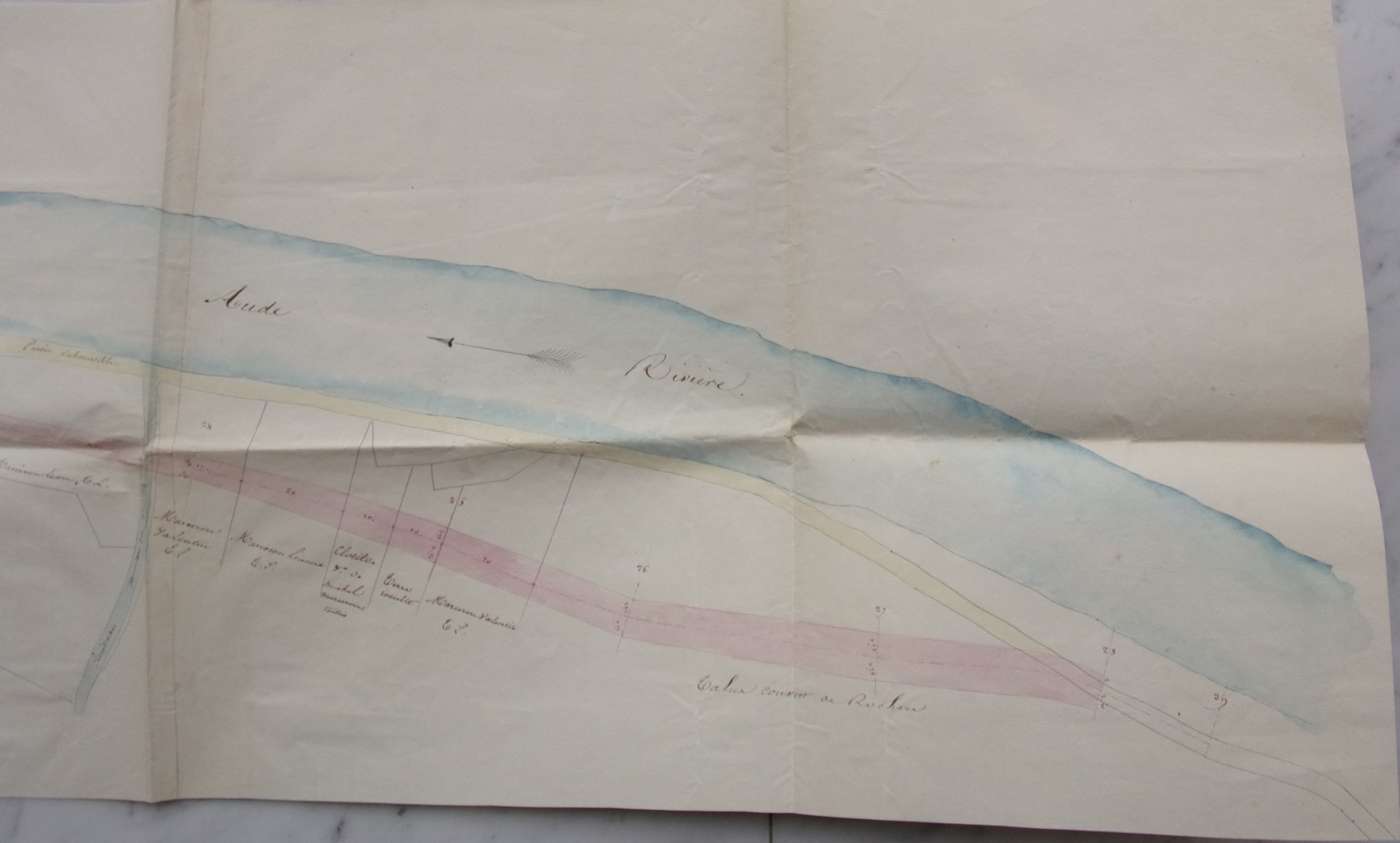 Rectification et restauration de la route départementale n°17 - Plan du 10 octobre 1838 - 4