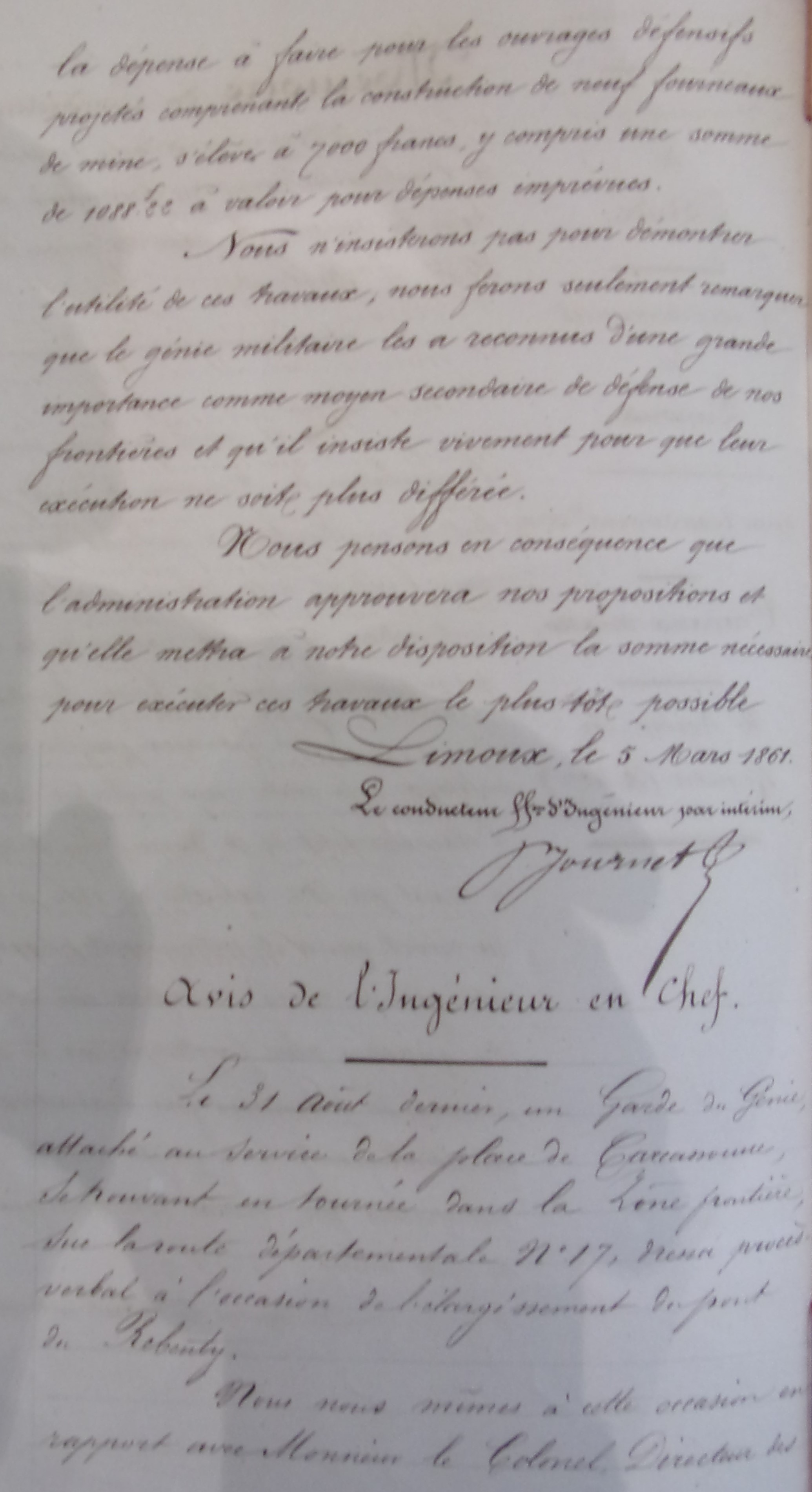 Projet des fourneaux de mine à établir dans le Pierre-Lys, dans les gorges de St Georges et au Pont de Rebenty - Mémoire du Conducteur du 5 mars 1861 - 2