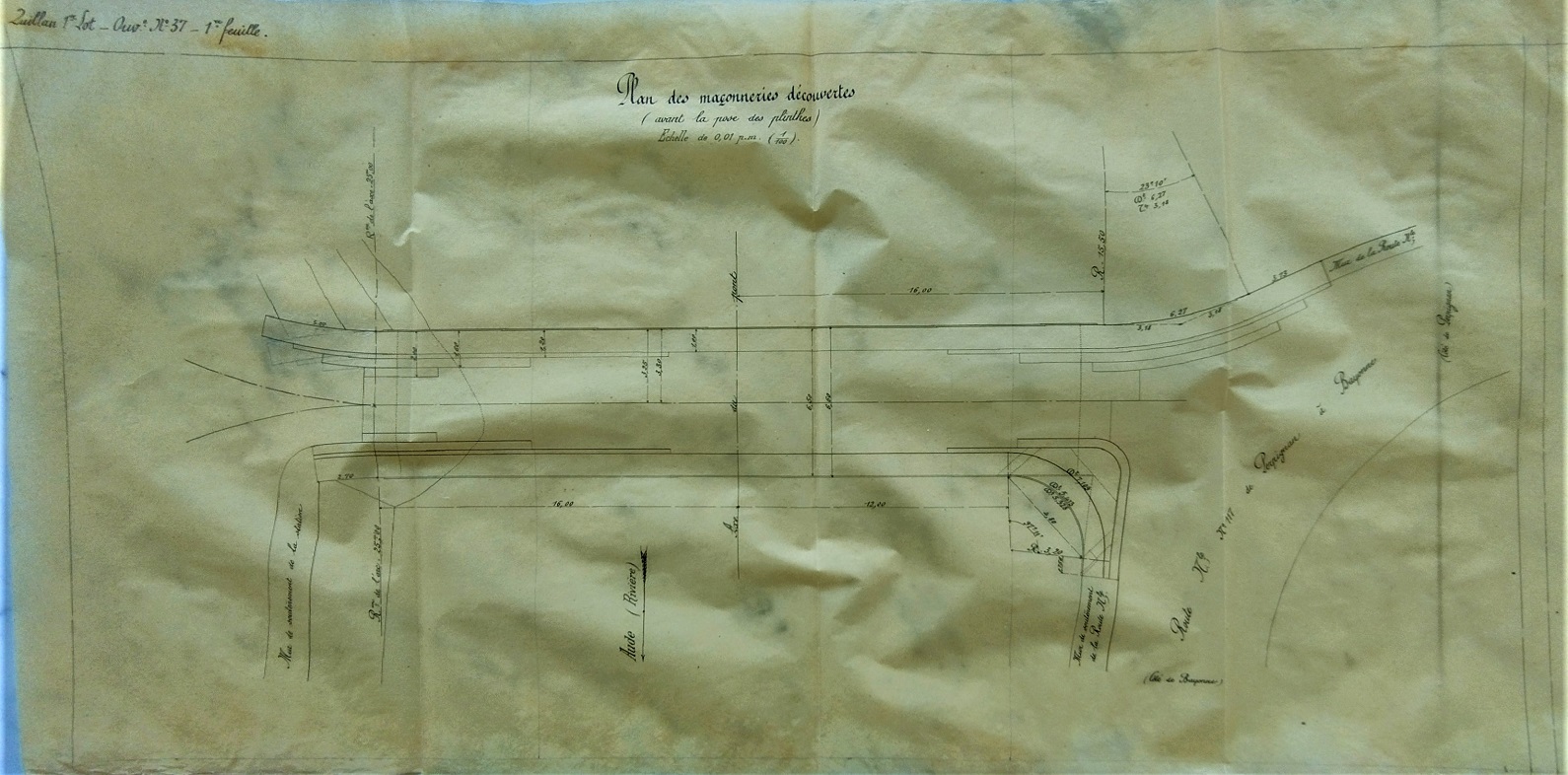 Plan sur la Station de Saint Martin Lys - pont d'accès depuis la route nationale 117