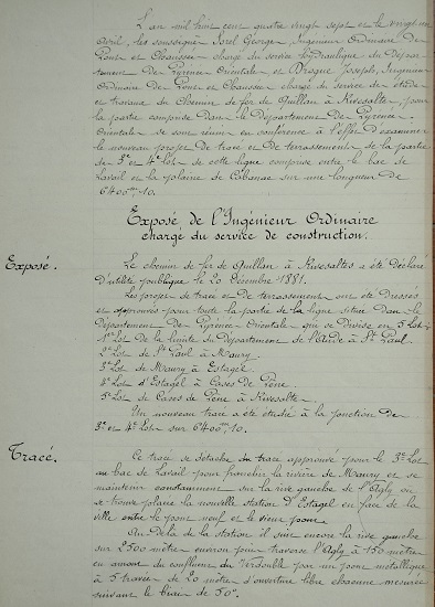 21 avril 1887 - Procès-verbal de conférence avec le service hydraulique du département des Pyrénées Orientales - entre le Bac de Lavail et la plaine de Cabanac - 2