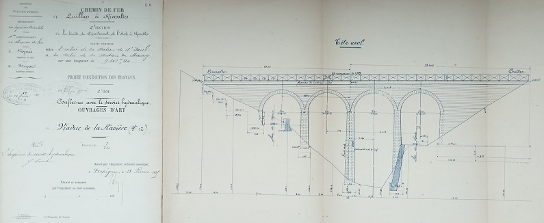 28 février 1895 - Plan du viaduc de la Ravière - 1
