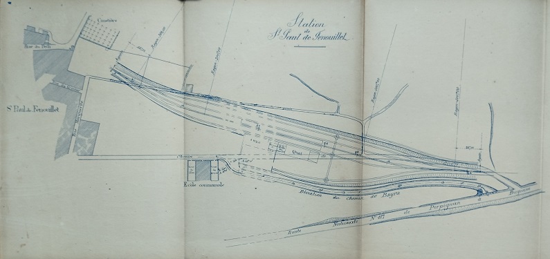 17 mai 1890 - >Station de Saint Paul de Fenouillet - déviation du chemin de Bayra - 2