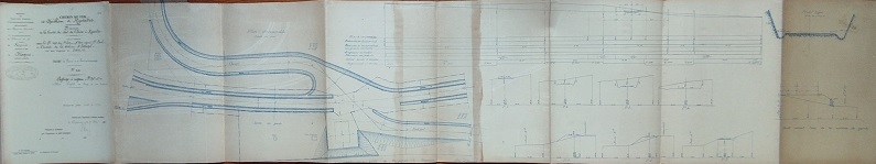 17 mai 1890 - Passage à niveau Pt 86c + 7.00 Plan, Profil en long et en travers - 1
