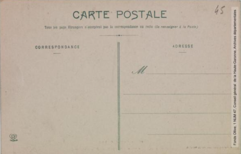 Vallée de l'Aude. 224. Escouloubre : passerelle des établissements de Roquelaure. - Toulouse : phototypie Labouche frères, marque LF au verso, [entre 1909 et 1925]. - Carte postale (1909/1925) - verso