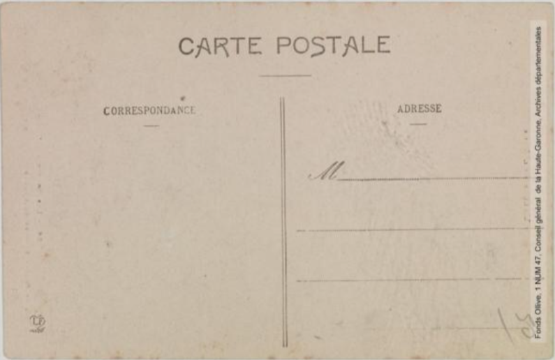 Vallée de l'Aude. 26. Les gorges de l'Aude. Bains de Carcanières et Escouloubre : établissements Esparre / [photographie Amédée Trantoul (1837-1910)]. - Toulouse : phototypie Labouche frères, [entre 1911 et 1925]. - Carte postale (1911/1925) - verso