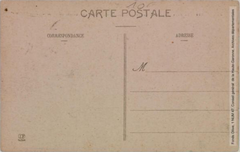 La vallée de l'Aude. 339. La haute vallée en amont de Carcanières : route du Capcir ou de Mont-Louis. - Toulouse : phototypie Labouche frères, marque LF au verso, [entre 1911 et 1925]. - Carte postale (1911/1925) - verso