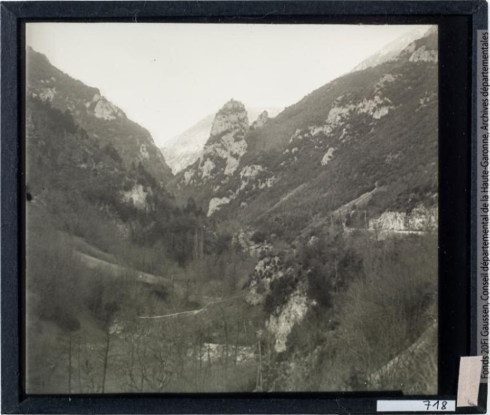 Gorges de l'Aude entre Axat et Usson 3 F1. - janvier-mars 1935. Jardin Botanique et Arboretum Henri Gaussen (1880-1948)