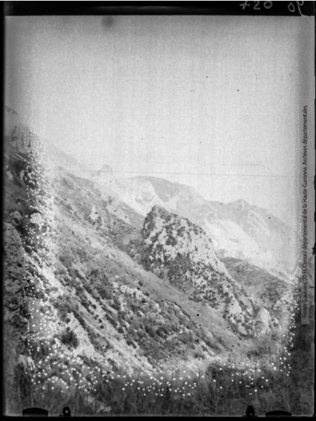 Gorges de l'Aude entre Axat et Usson -4 -. - janvier-mars 1935-Jardin Botanique et Arboretum Henri Gaussen (1880-1948)