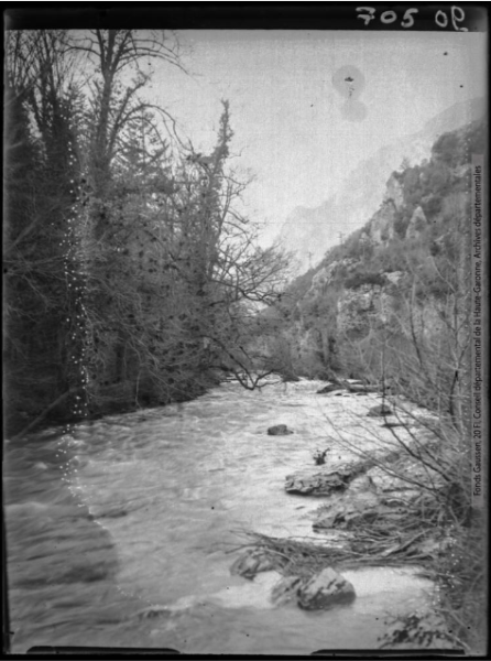 Gorges de l'Aude entre Axat et Usson. - janvier-mars 1935-Jardin Botanique et Arboretum Henri Gaussen (1880-1948)