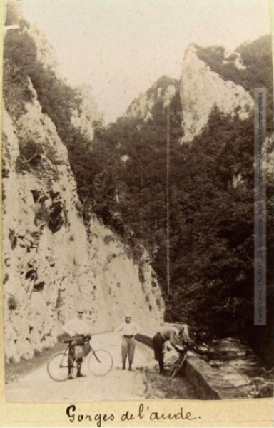 Gorges de l'Aude. - 11-14 juillet 1897. - Photographie (1897) - cartes postales Labouche et photographies de la collection de M. Pierre Olive - Excursions de l'association la Tortue