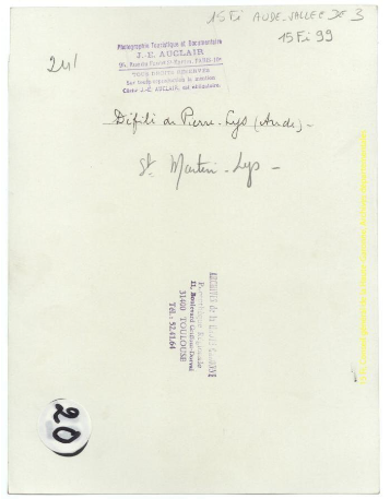 Belvianes-et-Cavirac (Aude) : gorges de la Pierre-Lys / J.-E. Auclair photogr. - [entre 1920 et 1950] p2