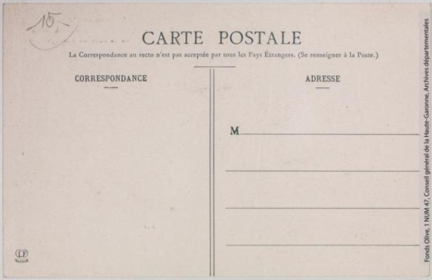 Vallée de l'Aude 116 -Route d'Axat -vue prise de la gare du Rébenty -photo Amédée Trantoul 1837-1910 -Toulouse -phototypie Labouche frères, marque LF au verso 1904-1925 -CPA p2 verso