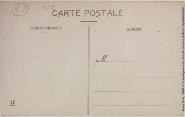 Vallée de l'Aude 141 -La Pierre-Lys -la route avant l'entrée du défilé -Toulouse -phototypie Labouche frères, marque LF au verso 1911-1925 -CPA p2 verso