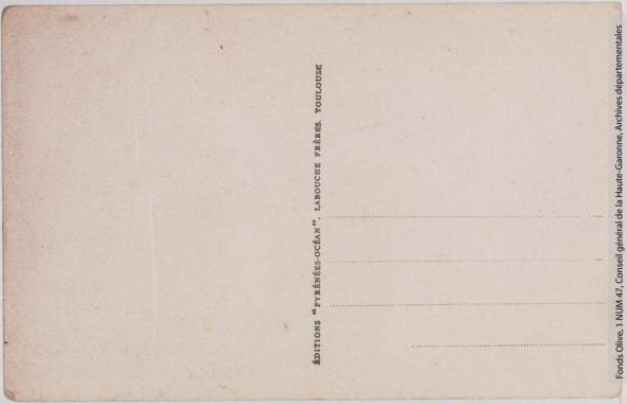 Vallée de l'Aude 142 -Défilé de Pierre-Lys -la route dans les gorges -Toulouse -éditions Pyrénées-Océan, Labouche frères 1937-1950 -CPA p2 verso