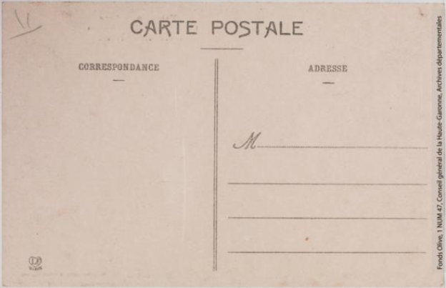 Vallée de l'Aude 143 -Défilé de Pierre-Lys -ouvertures du tunnel -Toulouse -phototypie Labouche frères, marque LF au verso 1911-1925 -CPA p2 verso