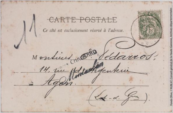 Vallée de l'Aude 17 L'Aude à la sortie de Pierre-Lys -photo Amédée Trantoul 1837-1910 -Toulouse -Labouche frères 1900-1904 - CPA Sites et monuments du Sud-Ouest, 4e série p1