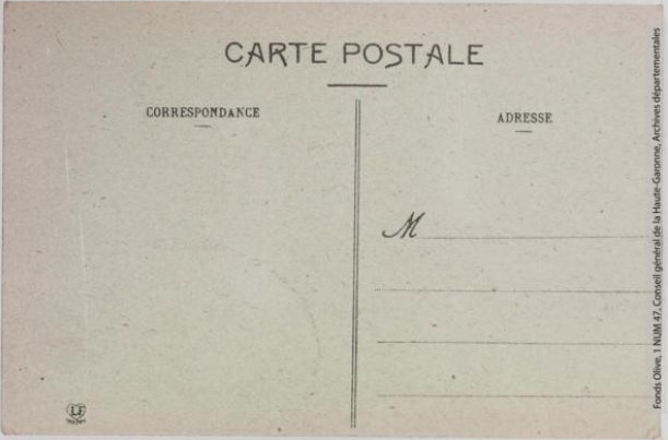 Vallée de l'Aude 213 -Défilé de Pierre-Lys -la route et l'Aude -Toulouse -phototypie Labouche frères, marque LF au verso 1911-1925-CPA p2 verso