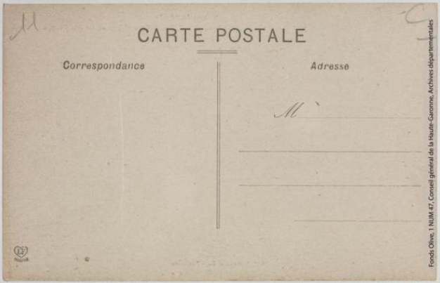 Vallée de l'Aude 376 -Défilé de Pierre-Lys -pont métallique et tunnel à la sortie des gorges -Toulouse -phototypie Labouche frères, marque LF au verso 1911-1925 -CPA p2 verso