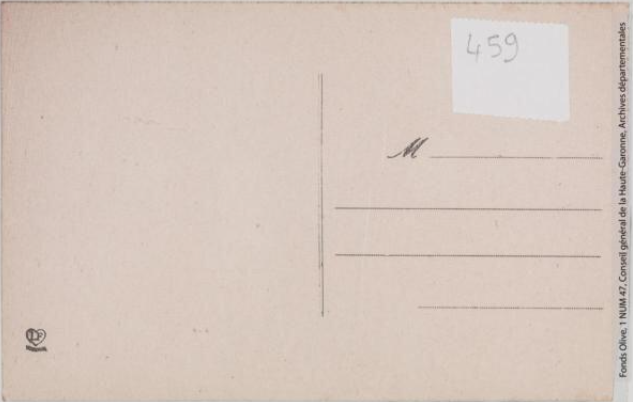 Vallée de l'Aude 377 -Gorges de Pierre-Lys -les deux tunnels -Toulouse -phototypie Labouche frères, marque LF au verso 1918-1937 -CPA p2 verso