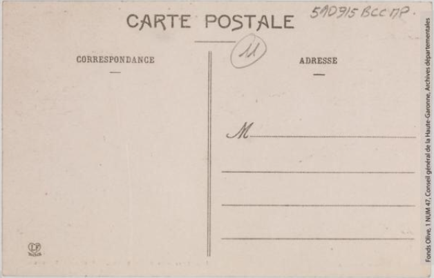 Vallée de l'Aude 51 - Défilé de Pierre-Lys - sortie du tunnel - Toulouse - phototypie Labouche frères, marque LF au verso, entre 1911 et 1925 - Carte postale p1