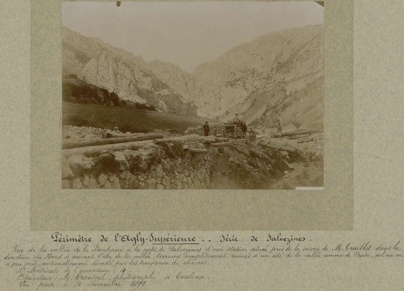 Salvezines (Aude) : station située près de la scierie de M. TRUILLET