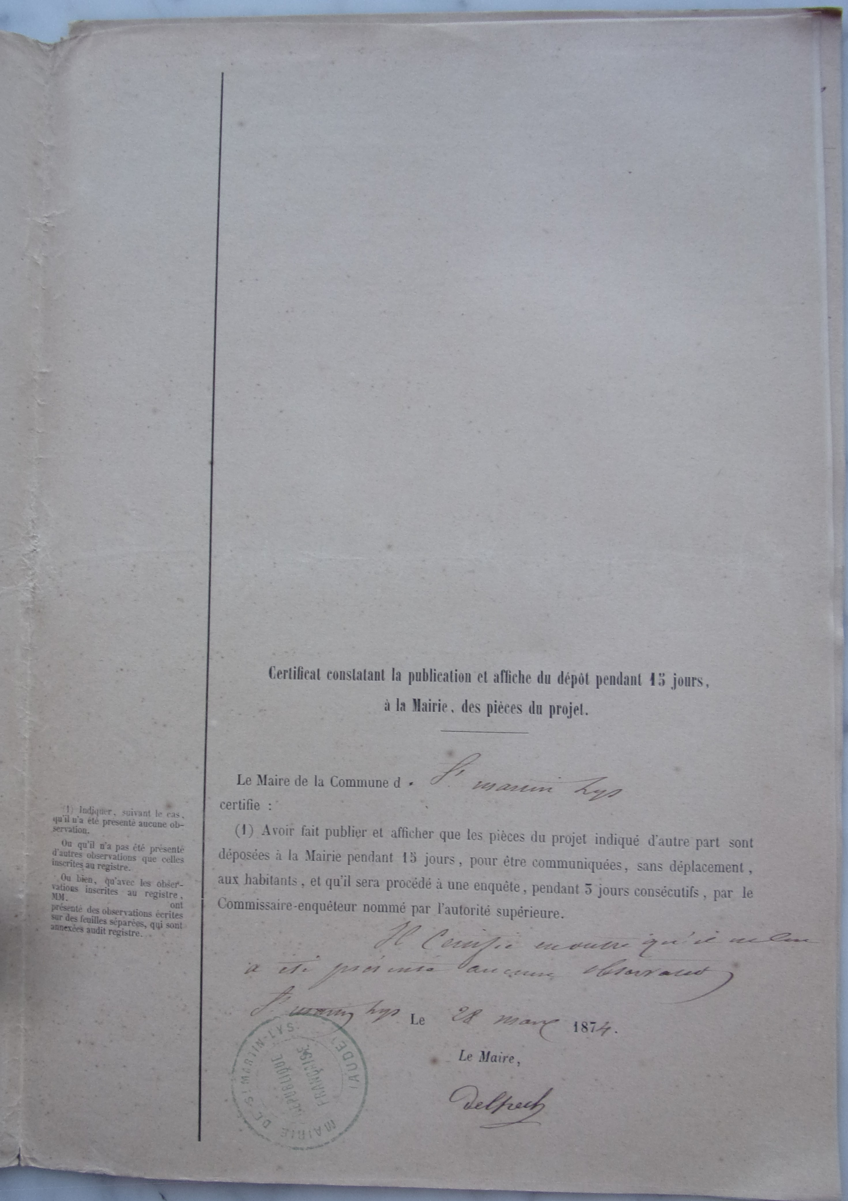 18740307 Enquête Chemin vicinal entre Pas du loup et col de Quillan p3 100_9081
