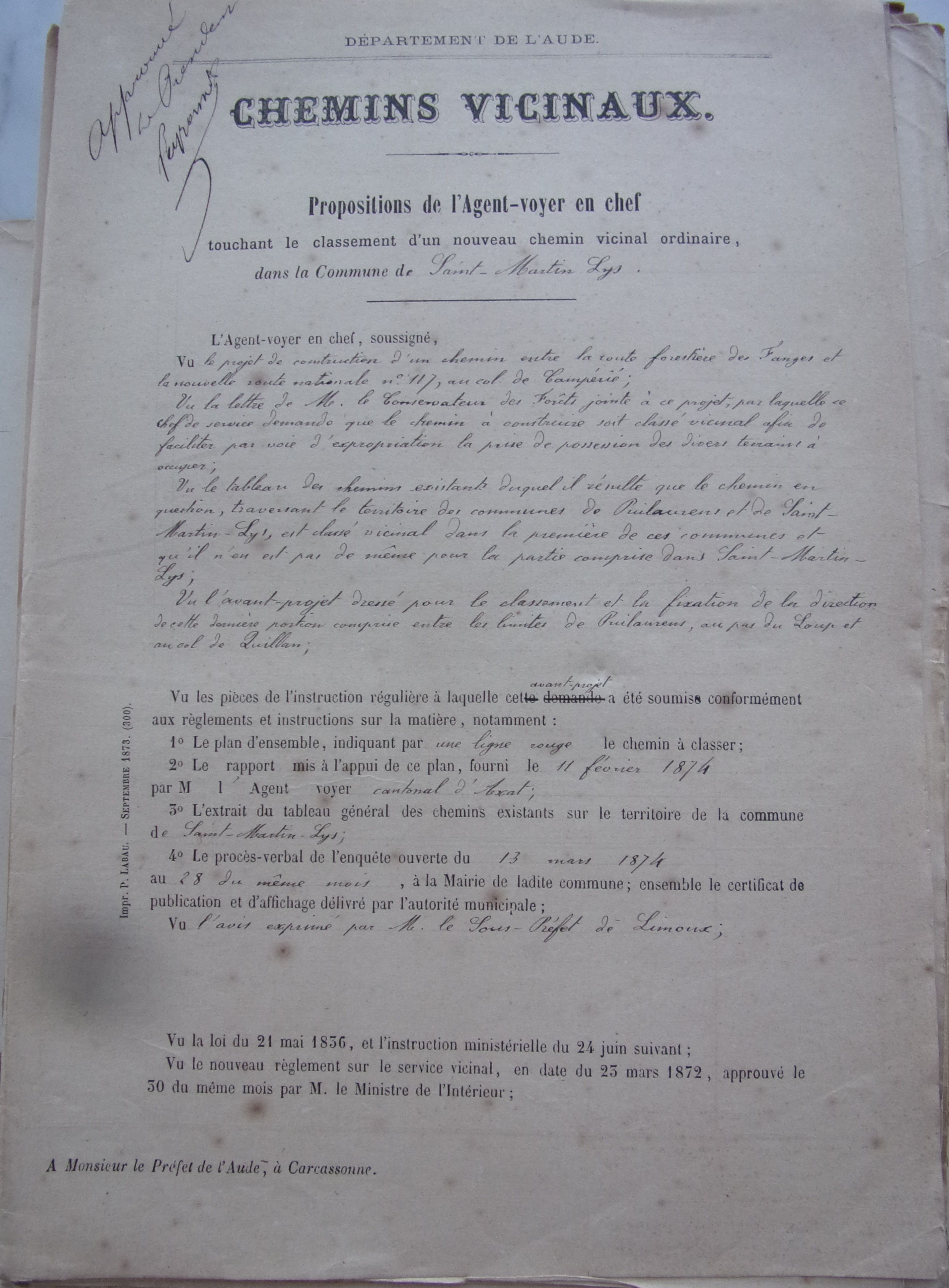 18740508 Chemin vicinal Fanges Propositions agent-voyer en chef P1 100_9073