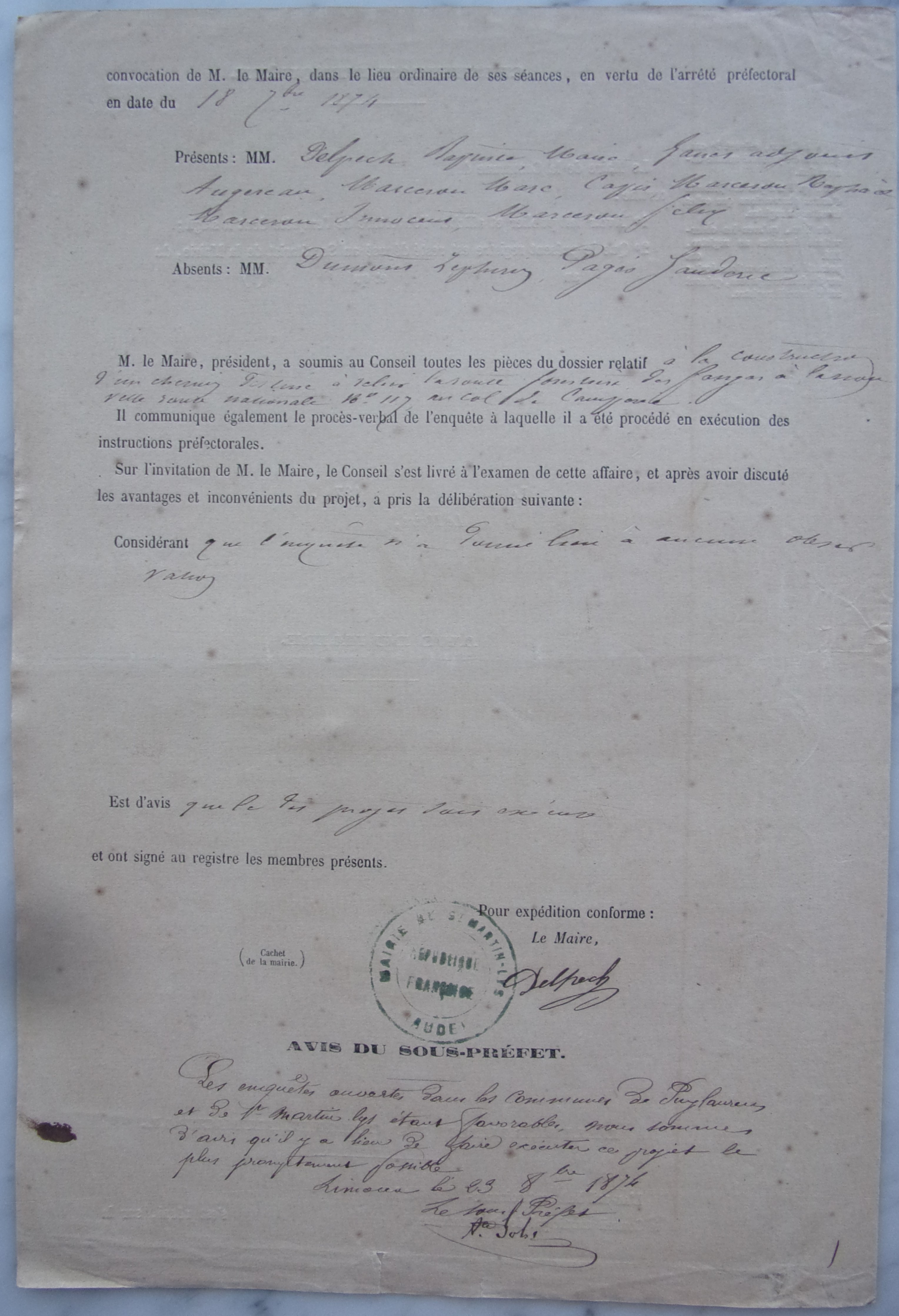 18740813 Enquête Chemin vicinal entre Pas du loup et col de Quillan p4 100_9092