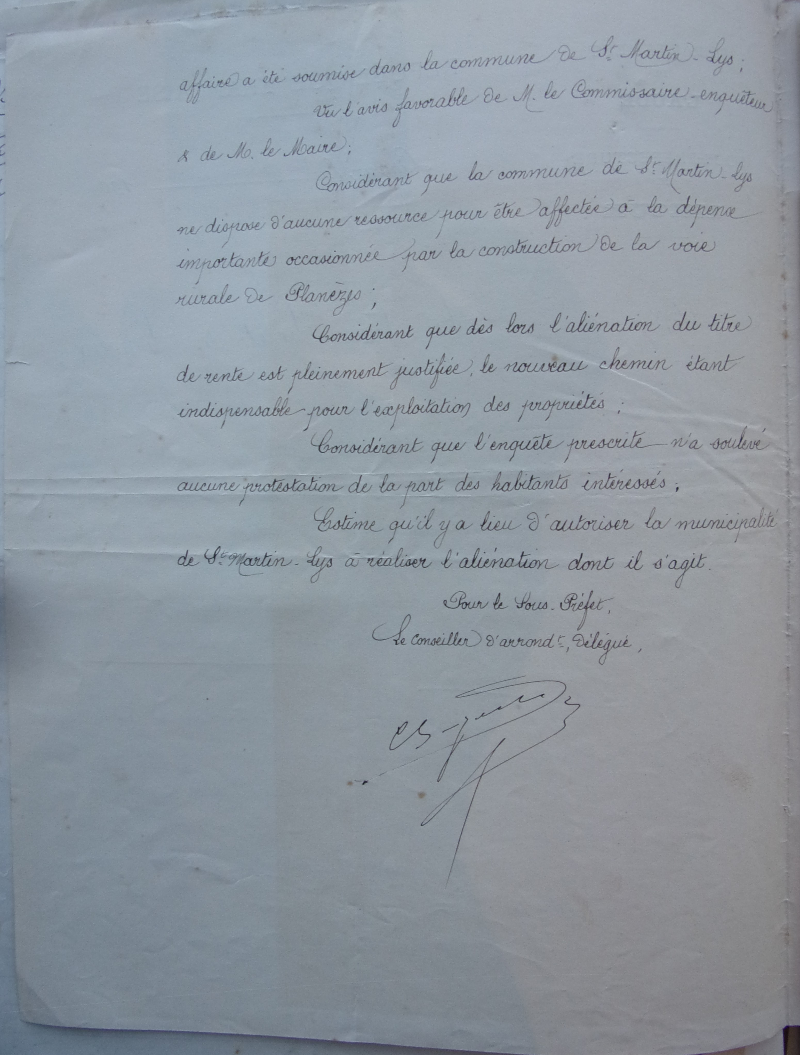 19041006 Décision sous-préfet accord d'aliénation d'un titre de rente p2 100_4817