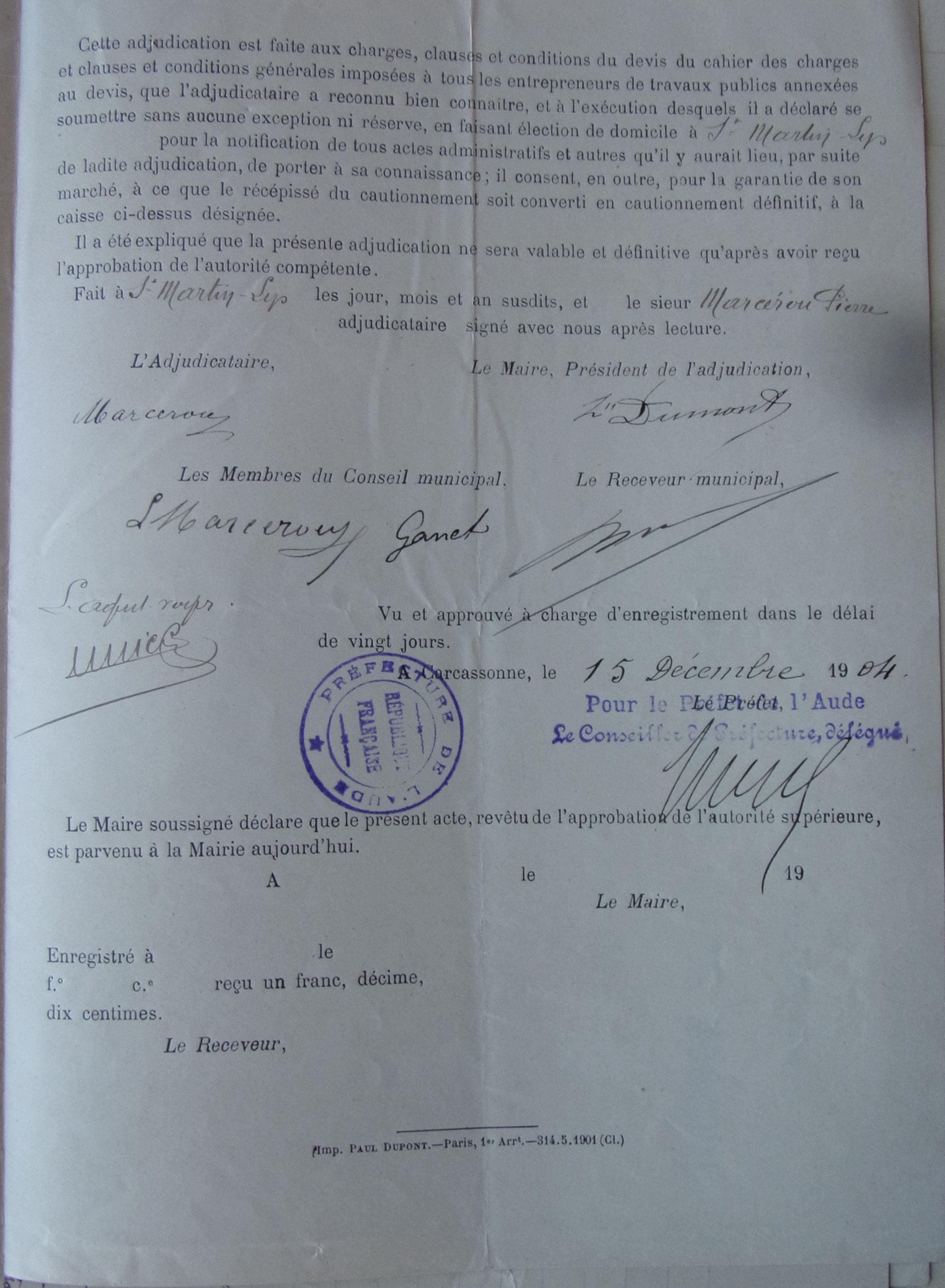 19041204 Procès verbal adjudication Rectification du chemin rural de Planèzes p3 100_8882