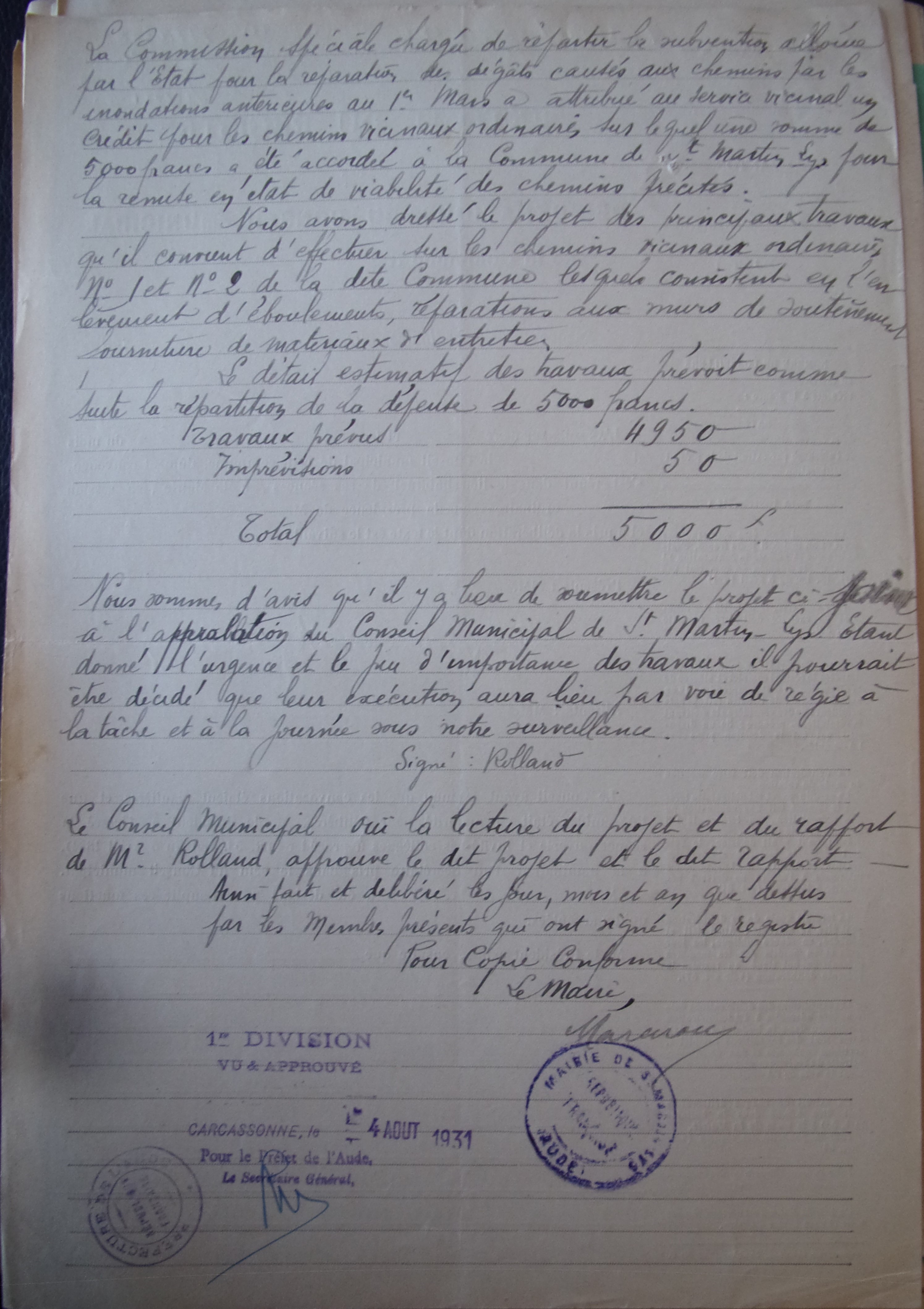 19310730 délibération conseil Réparations des chemins viscinaux p2 100_9018