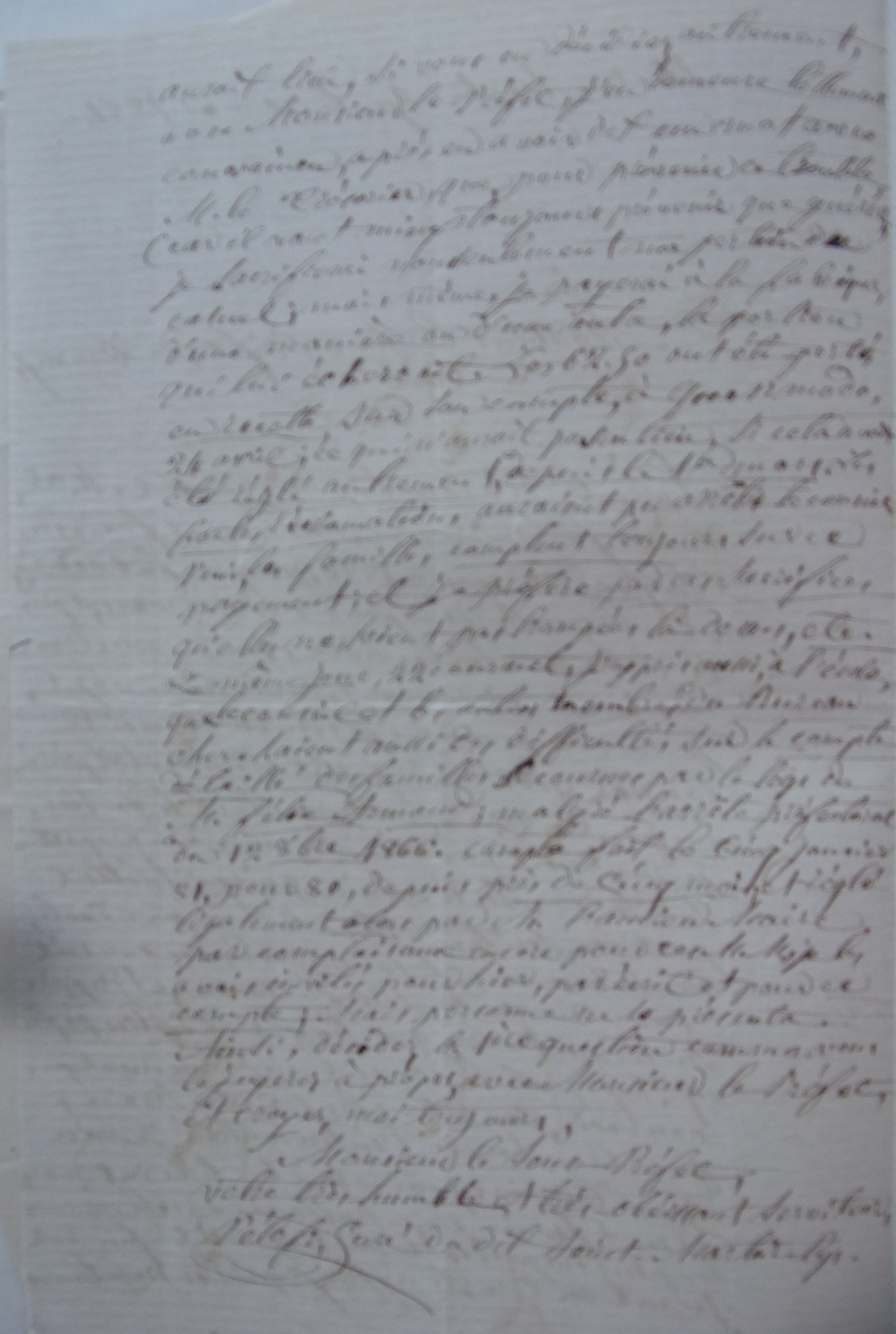 30 mai 1881 - Lettre du curé Pelofi au Sous-Préfet se pleignant du comportement du conseil municipal p2