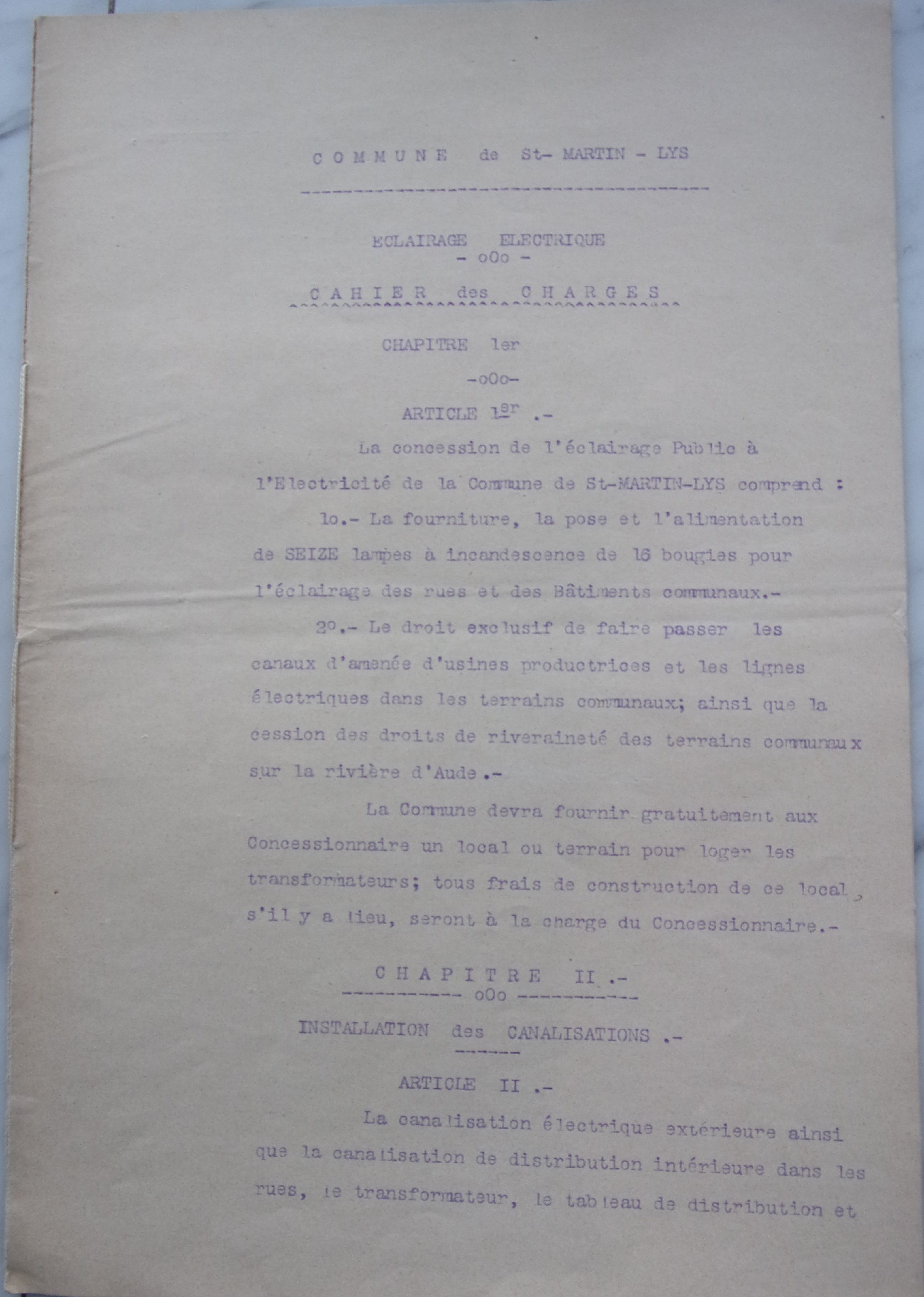 18 décembre 1906 - Cahier des charges Eclairage public p2