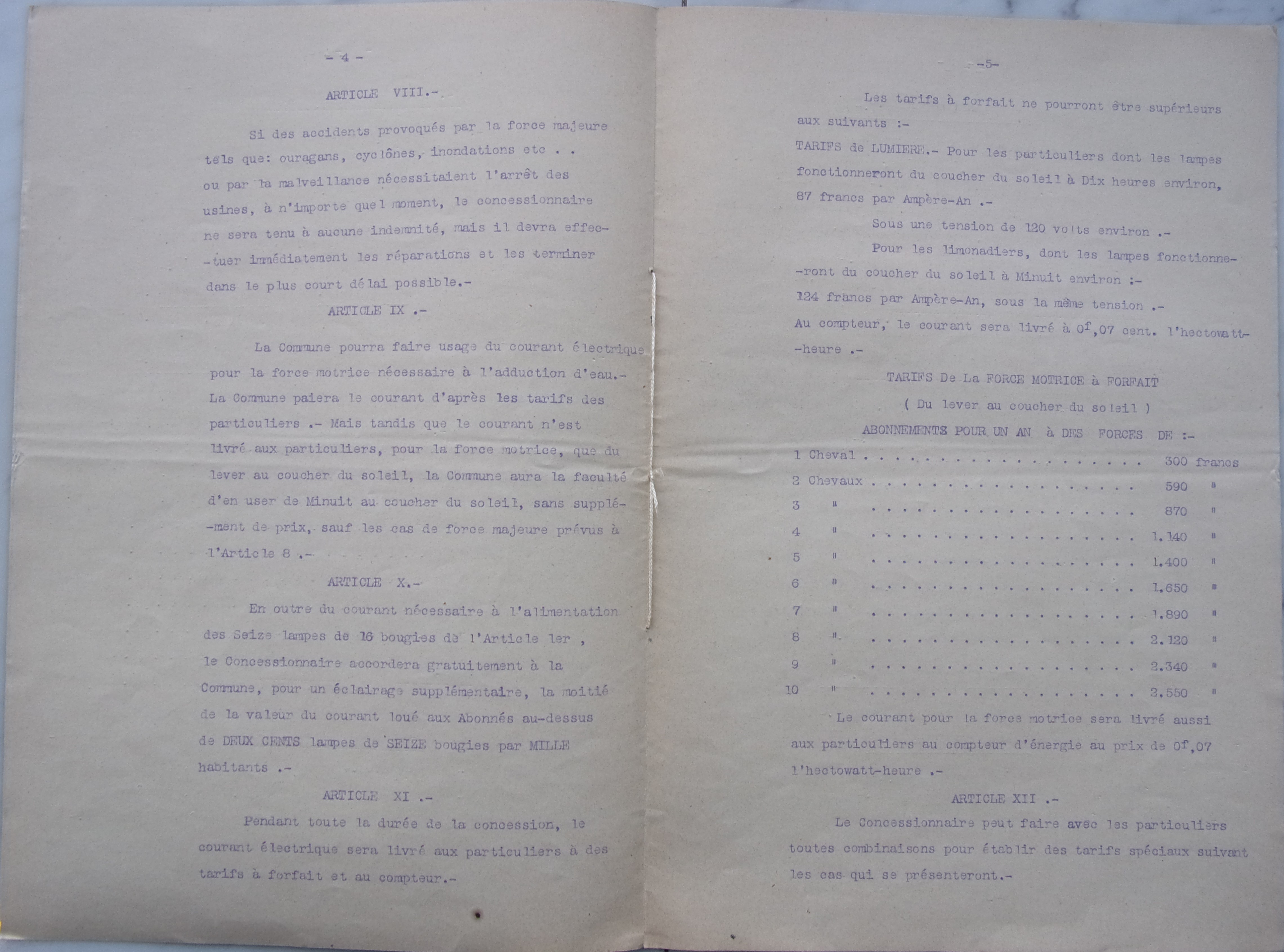 18 décembre 1906 - Cahier des charges Eclairage public p4