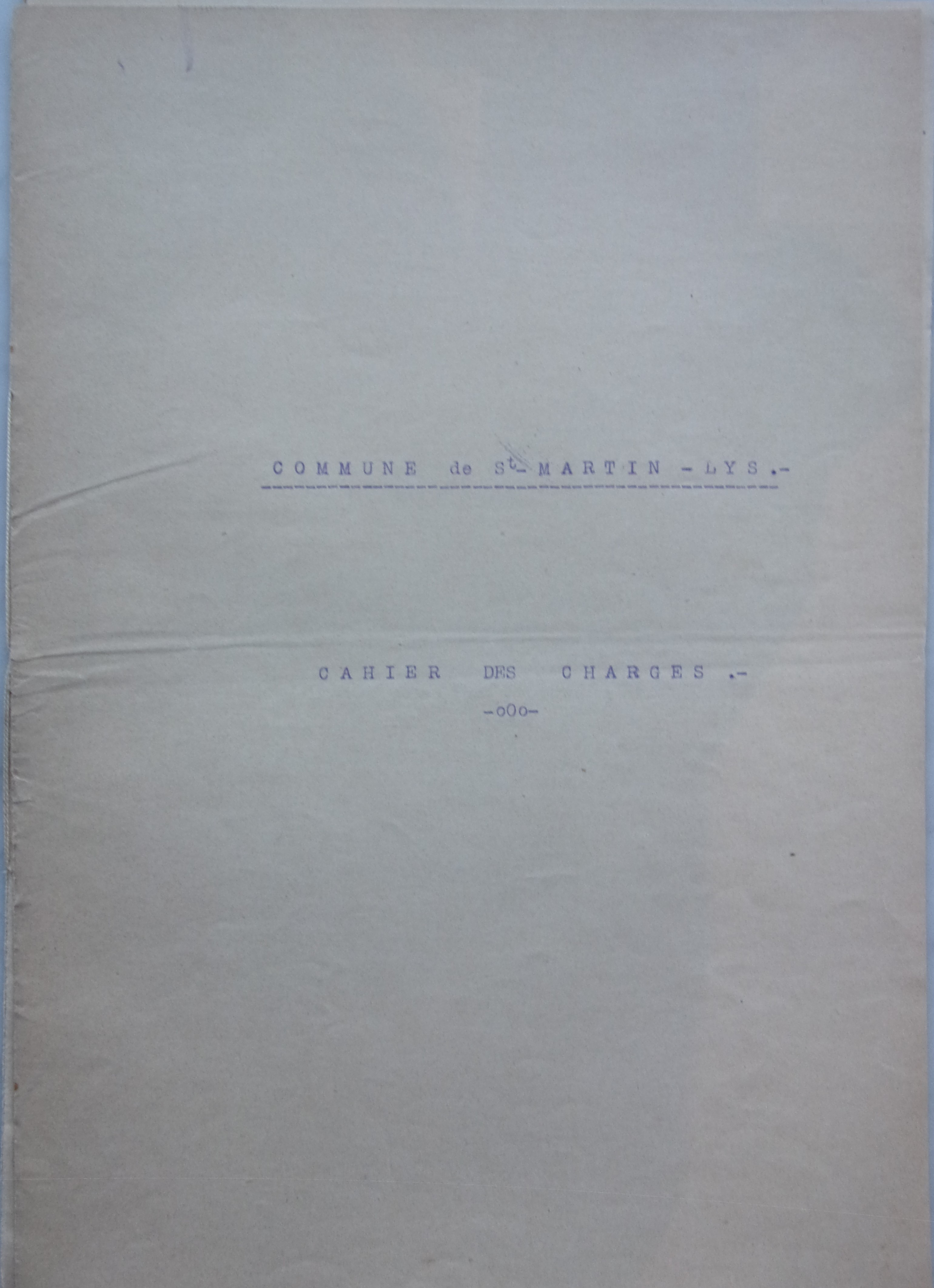 18 décembre 1906 - Cahier des charges Eclairage public p1