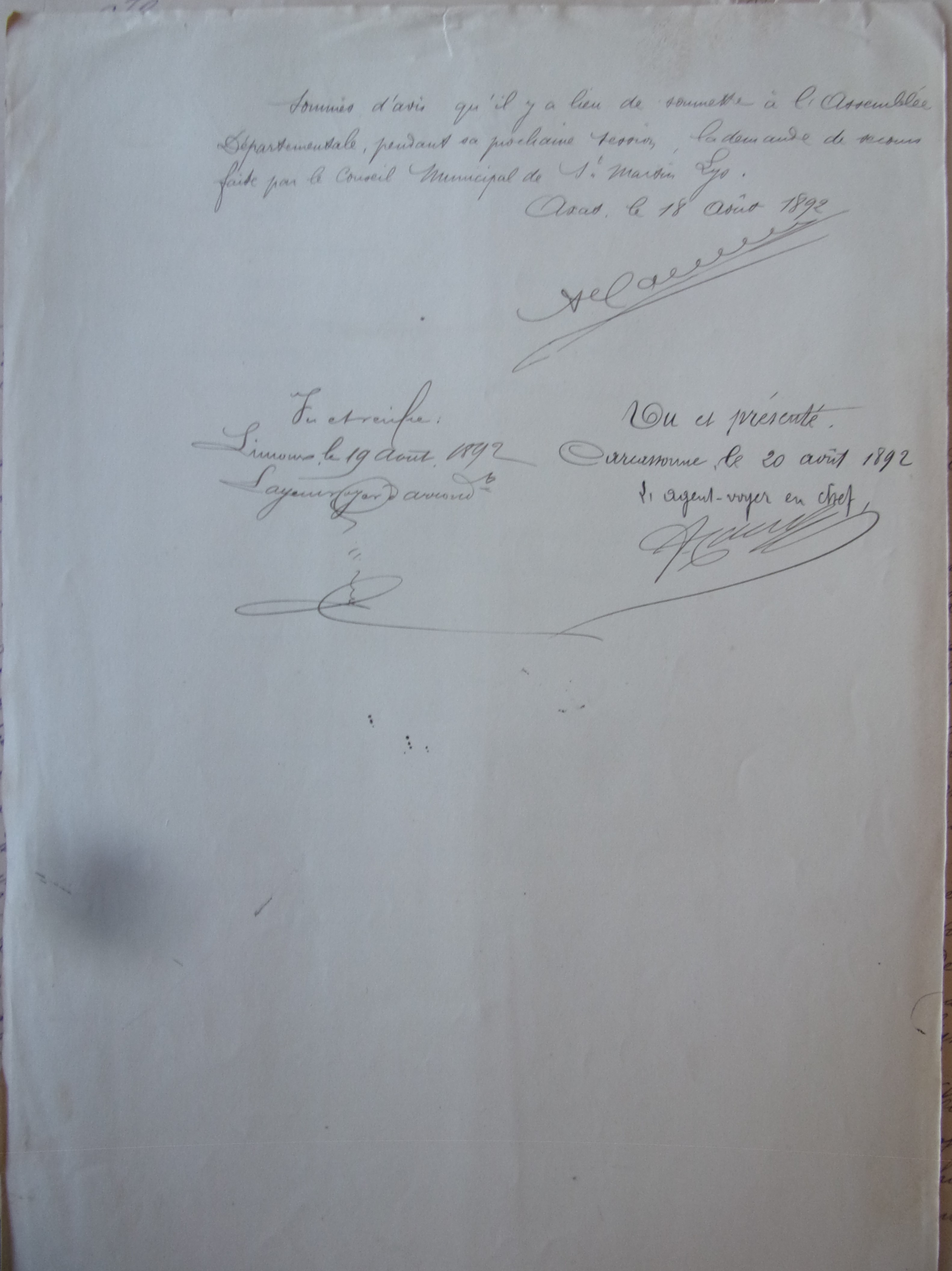 18920818 Avis de l'agent voyer cantonal Chemin Vicinal 2 Pont sur ruisseau de La borde p2 100_9496
