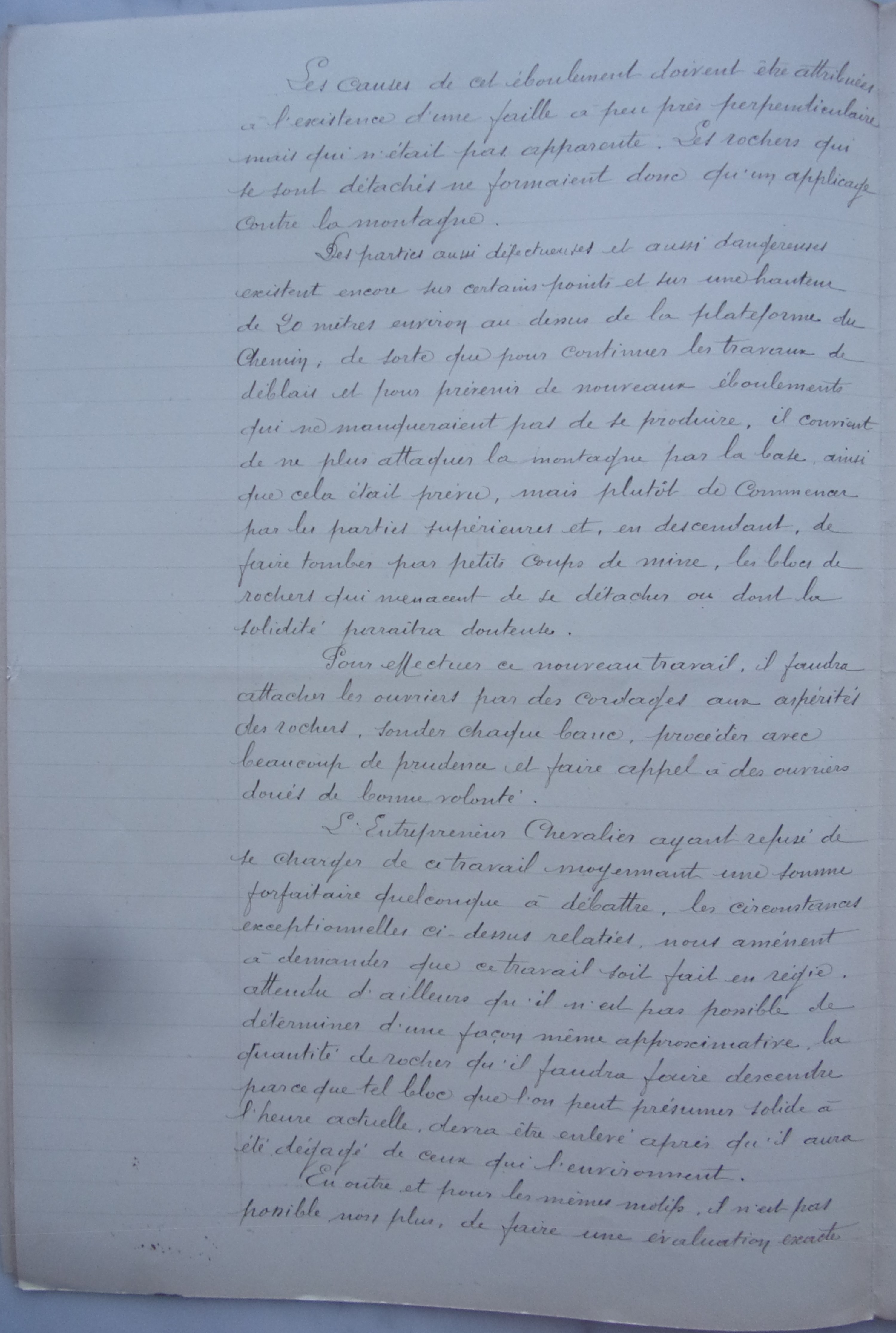 19011202  Propositions de l'agent voyer cantonal  Chemin vicinal 5 Quirbajou Axat p2 100_9414