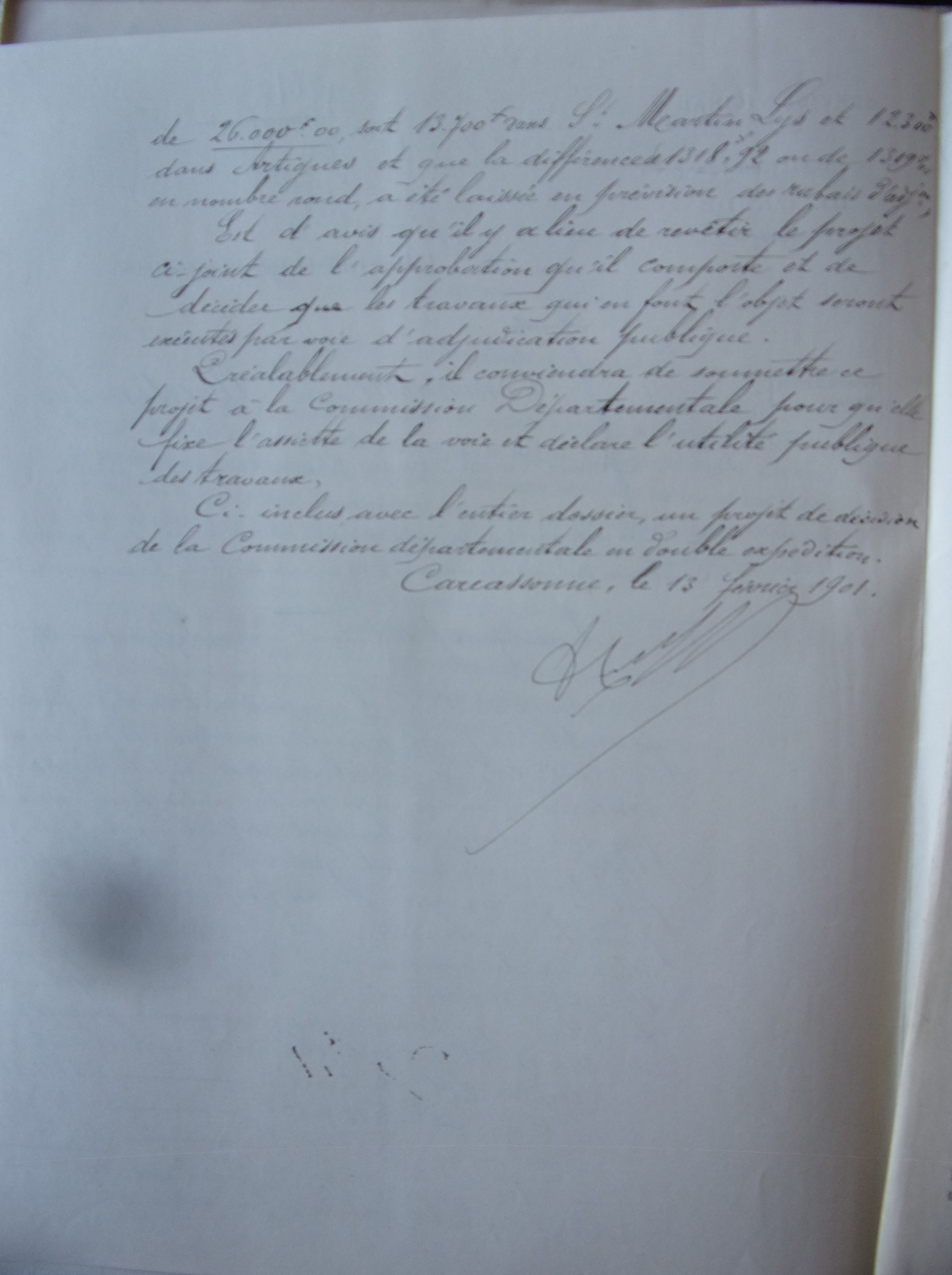 19011213 Avis définitif de l'agent voyer en chef Chemin vicinal 5 Quirbajou Axat p2 100_9434