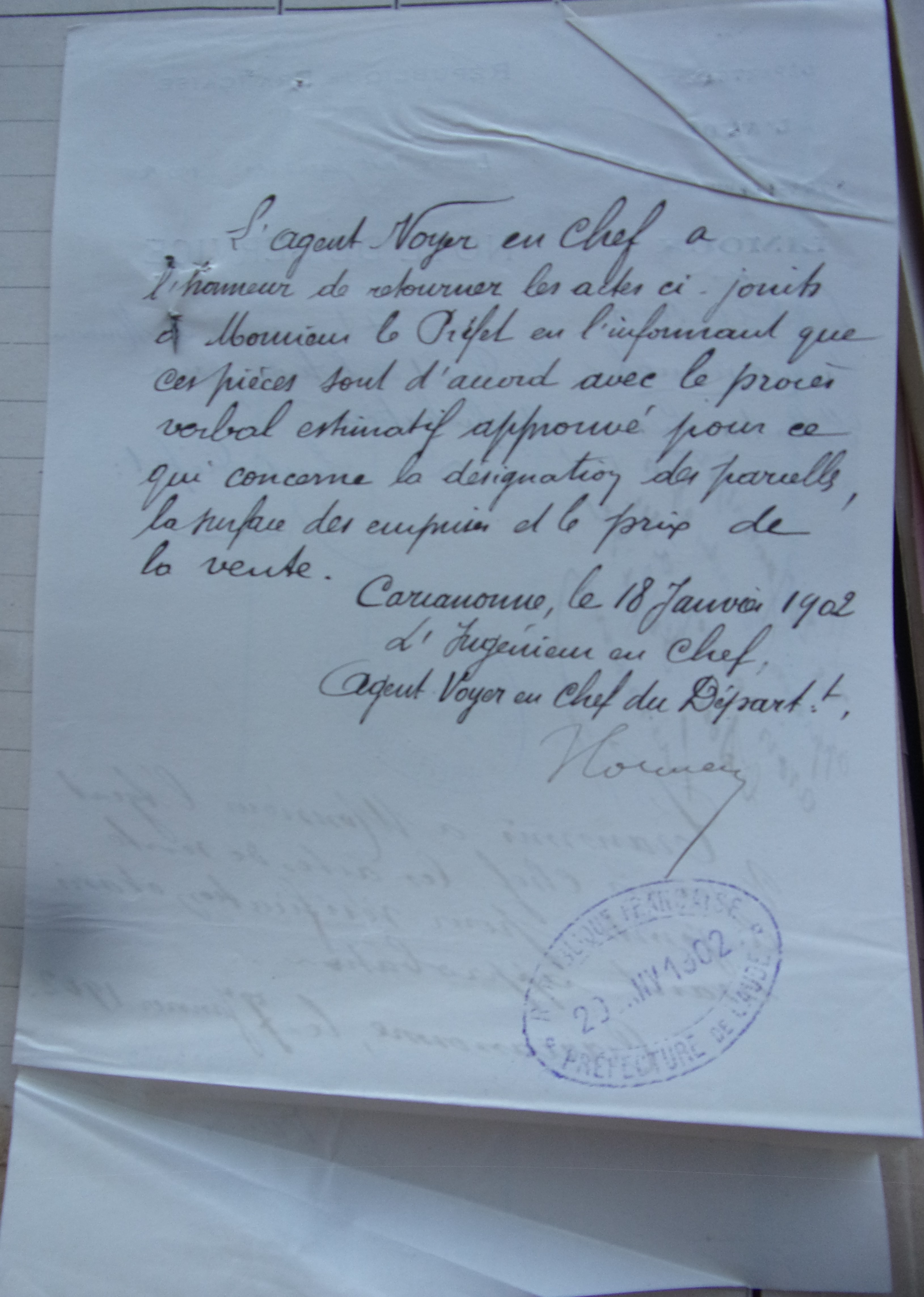 19020104 Note de service Chemin vicinal 5 Quirbajou Axat p2 100_9399