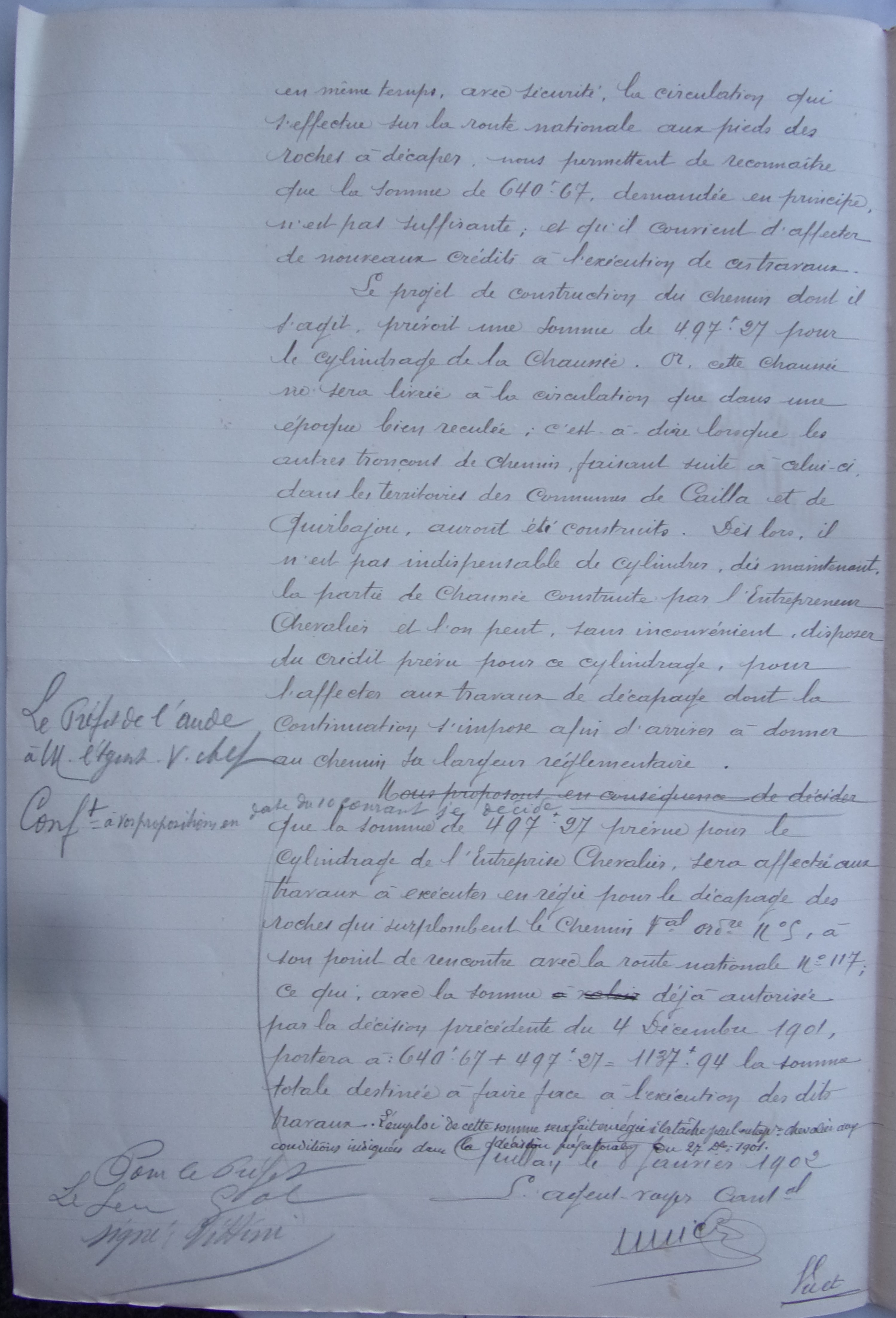 19020108 Rapport de l'agent voyer cantonal  Chemin vicinal 5 Quirbajou Axat p2 100_9403