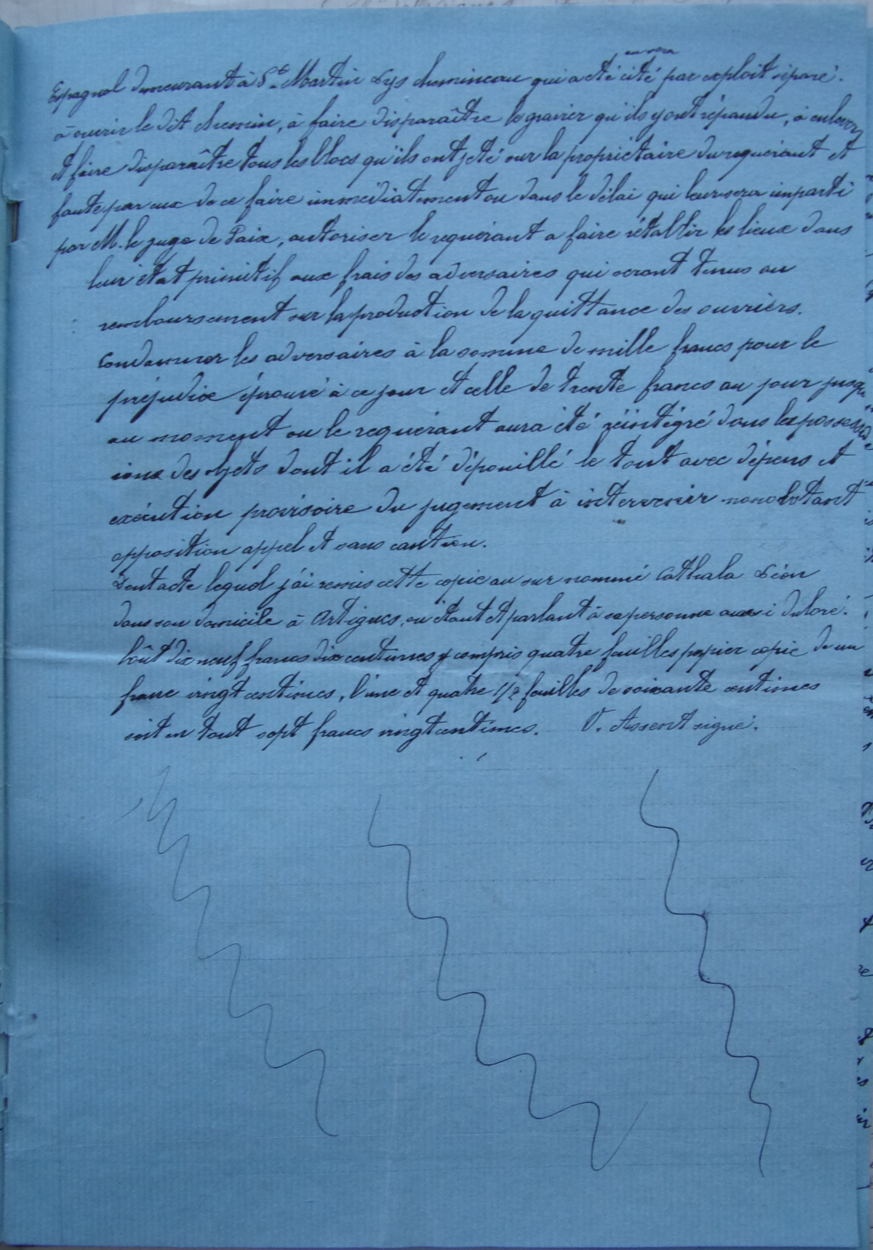 19020205 juge de paix  Travaux chemin vicinal 5 quirbajou axat indemnisation Dumont p3 100_9359
