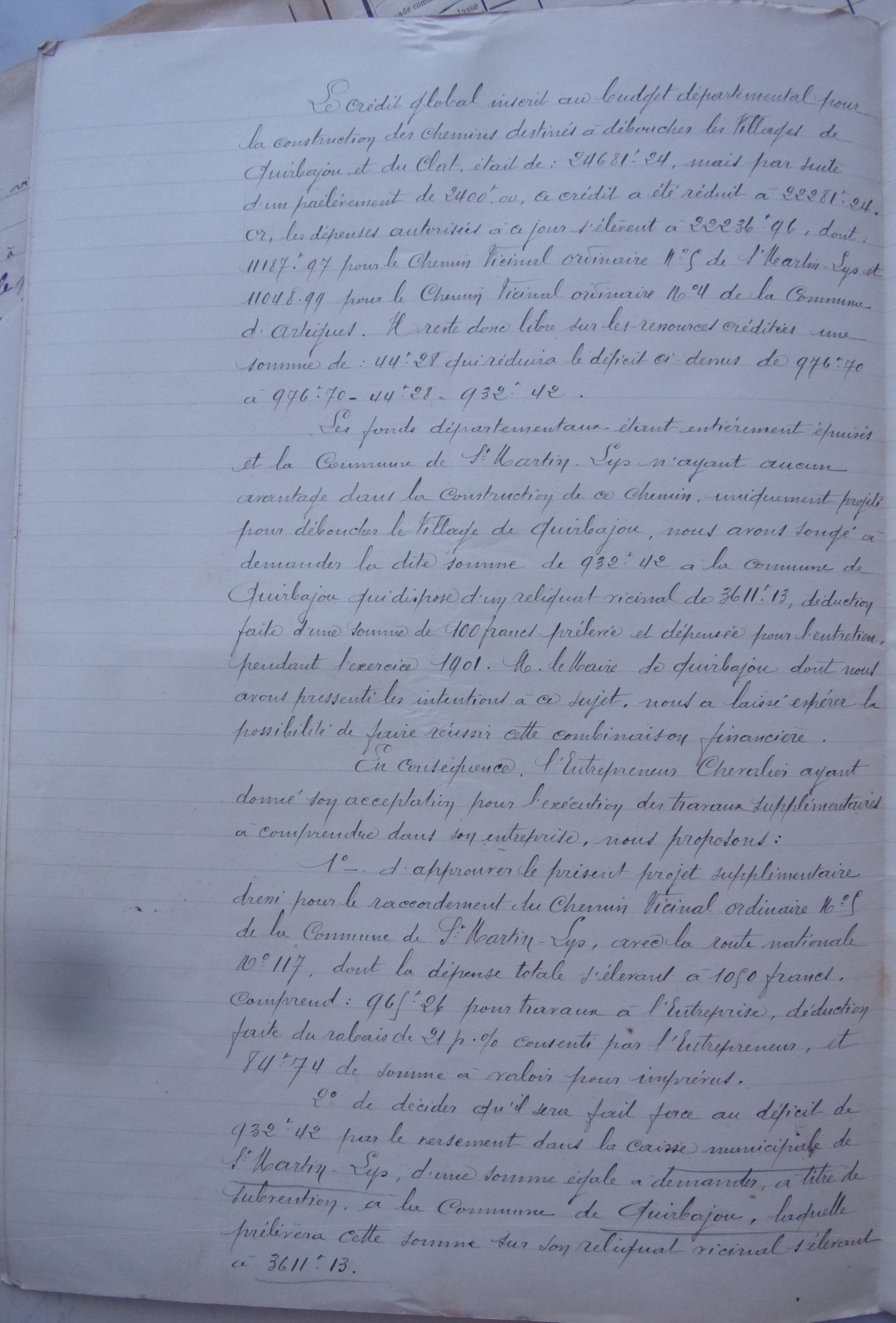 19020221 Rapport justificatif Chemin vicinal 5 Quirbajou Axat p4 100_9386