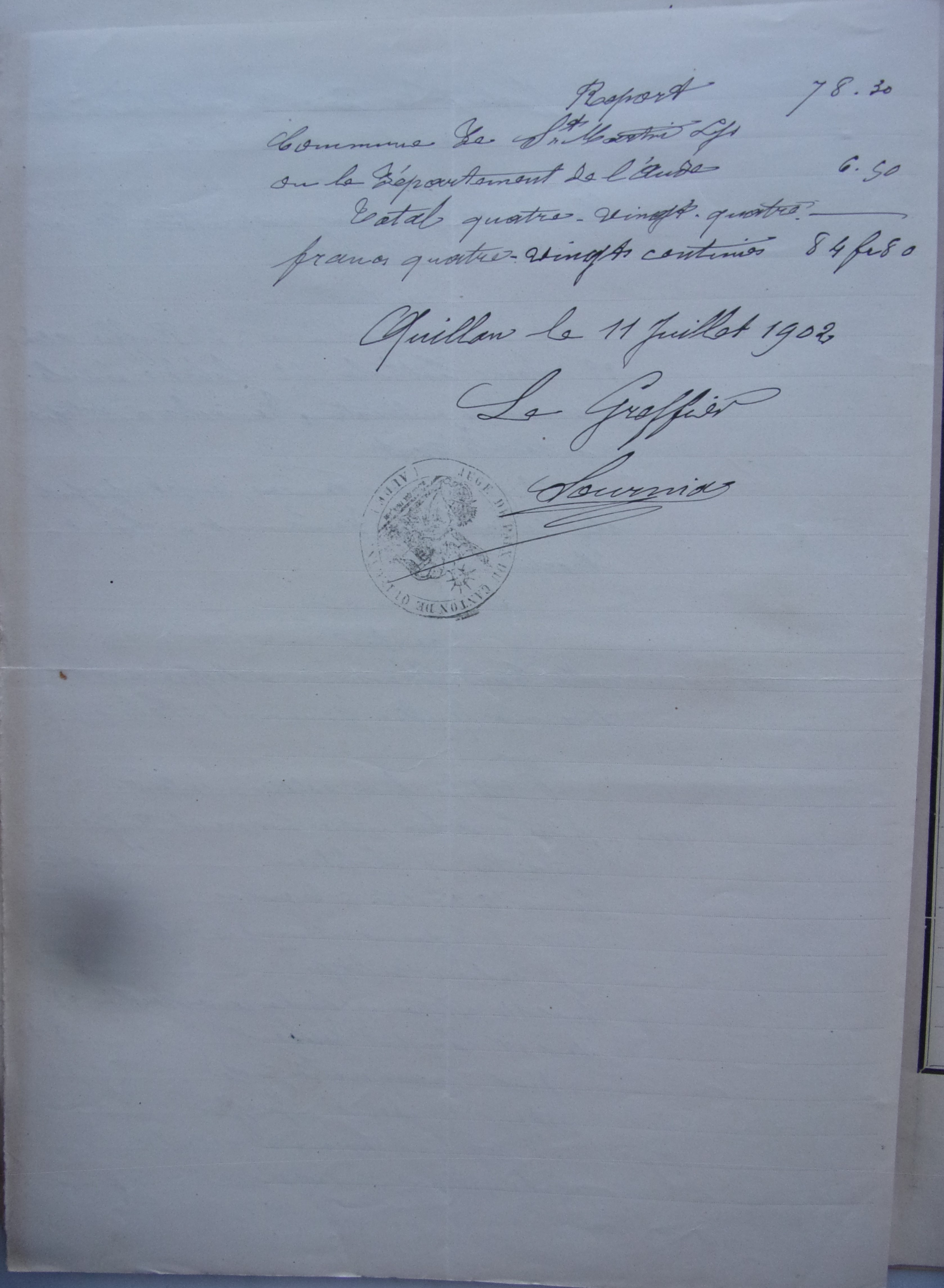 19020711 Greffier Travaux chemin vicinal 5 quirbajou axat indemnisation Dumont p2 100_9370